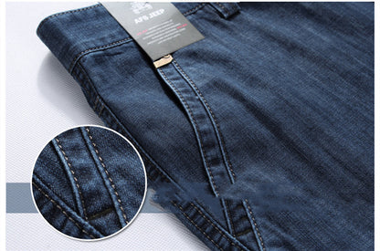 Men's Workwear Jeans Straight Loose Multi-pocket