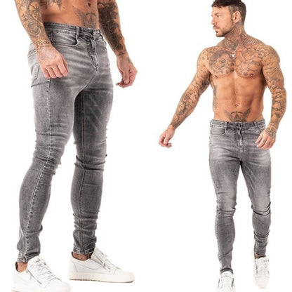 Patchwork Pants Jeans Men's Fit