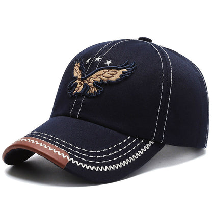 Hat Boy And Girl Sunshade Baseball Cap Eagle Embroidery Korean Style