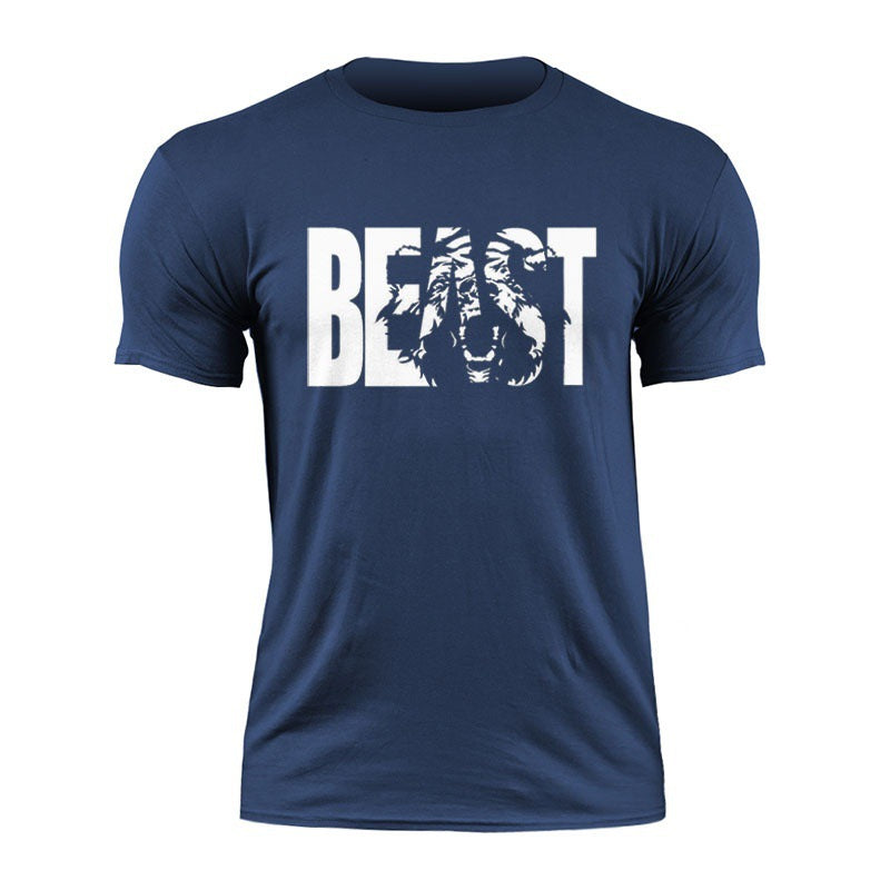 Fitness Sports Combed Cotton Plus Size Summer T-shirt