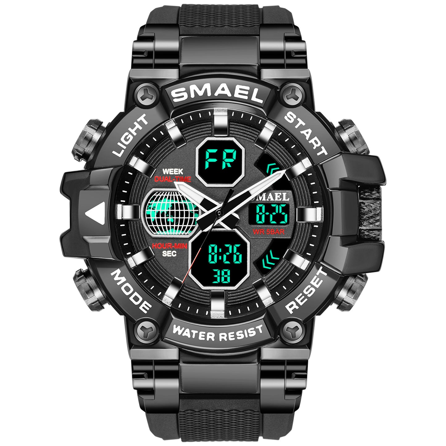 Trendy Alloy Watch Men's Multifunctional