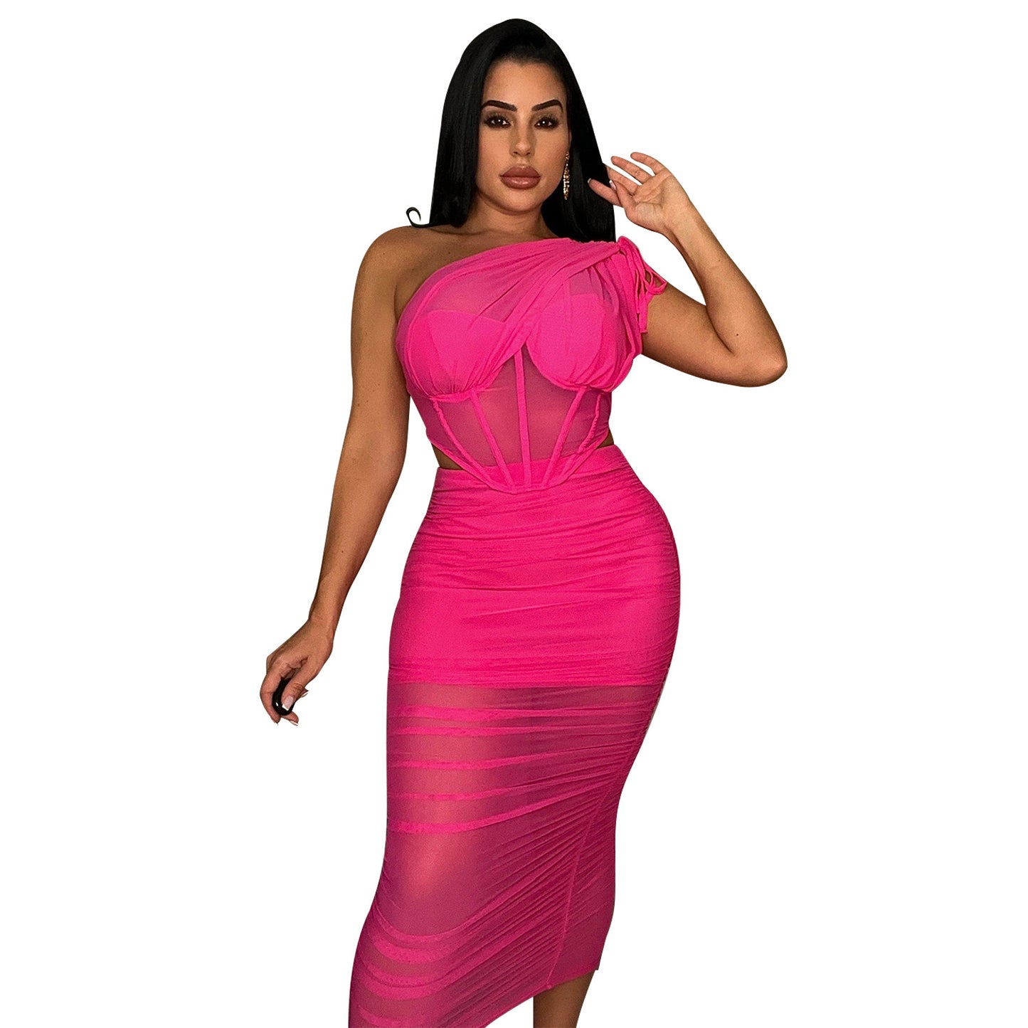 Women's Clothing Mesh Two-piece Set