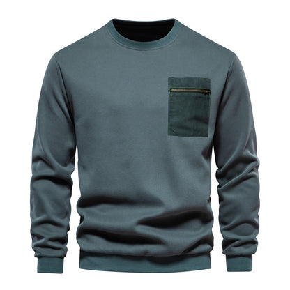 Loose-fitting Casual Round-neck Pullover Men's Sweater