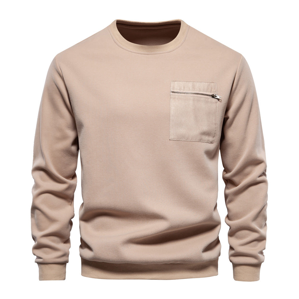 Loose-fitting Casual Round-neck Pullover Men's Sweater