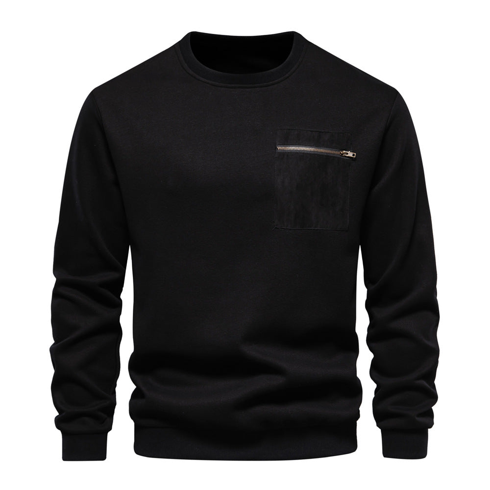 Loose-fitting Casual Round-neck Pullover Men's Sweater