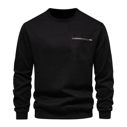 Loose-fitting Casual Round-neck Pullover Men's Sweater