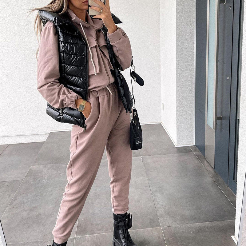 Women's Fashionable Jacket Sports Two-piece Suit