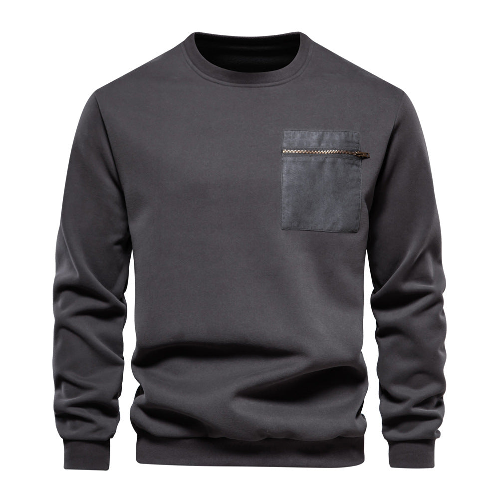 Loose-fitting Casual Round-neck Pullover Men's Sweater