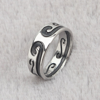 Hollow Hoop Curse Ring Trendy Male Personality Ruyi