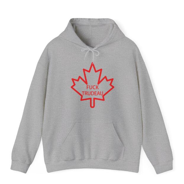 Fuck Trudeau Hudi European And American Printed Hooded Sweatshirt