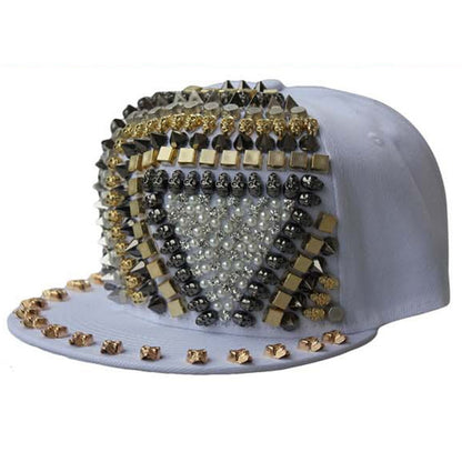 European And American Harajuku Style Handmade Nail Plastic Rivet Baseball Cap