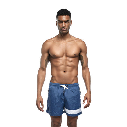 Men's Thin Straight Color Matching Sports Casual Shorts