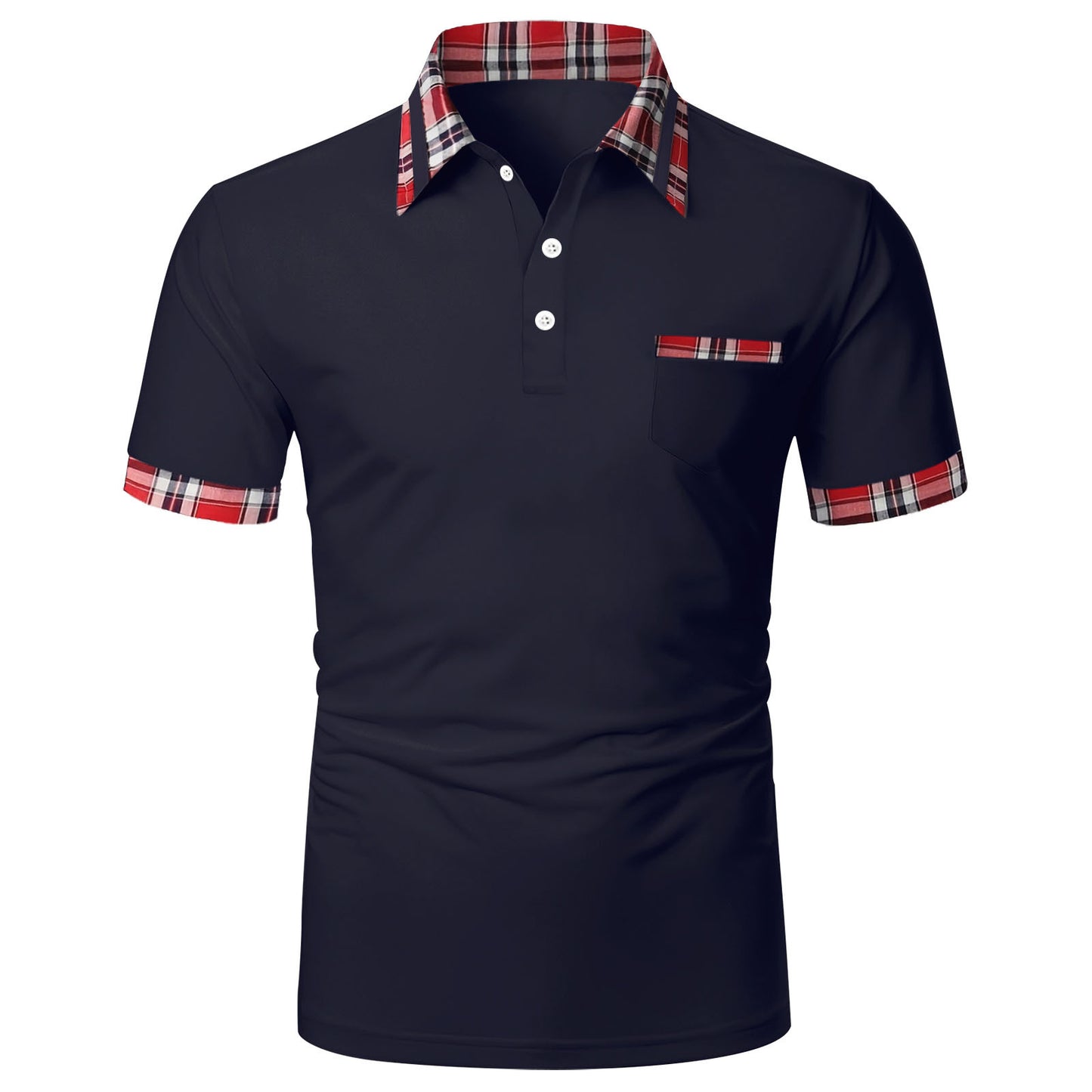 New Style Men's Polo Shirt Short Sleeve Mixed Salad