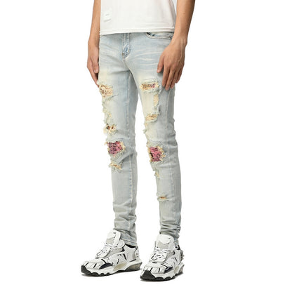 Worn Wash Color Slim Fit INS Jeans