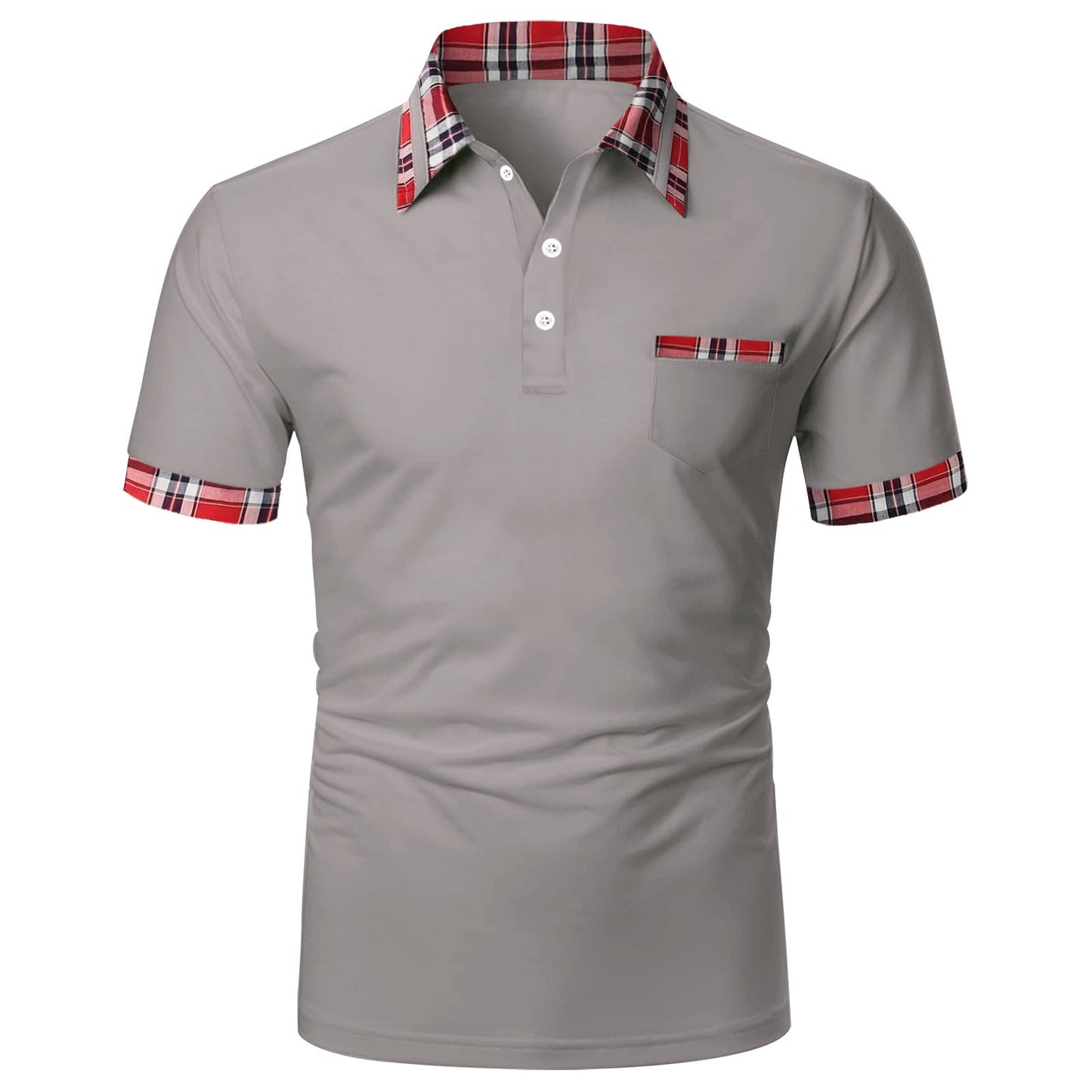 New Style Men's Polo Shirt Short Sleeve Mixed Salad