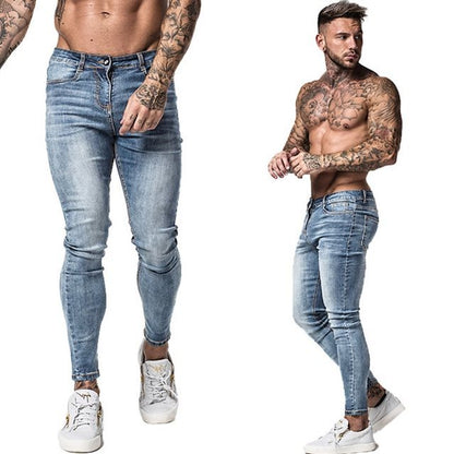 Patchwork Pants Jeans Men's Fit