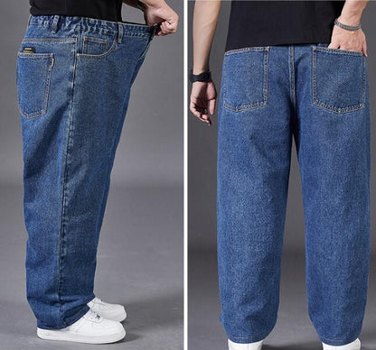 New Summer Men's Loose Straight Trend Jeans