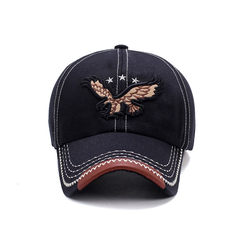 Hat Boy And Girl Sunshade Baseball Cap Eagle Embroidery Korean Style