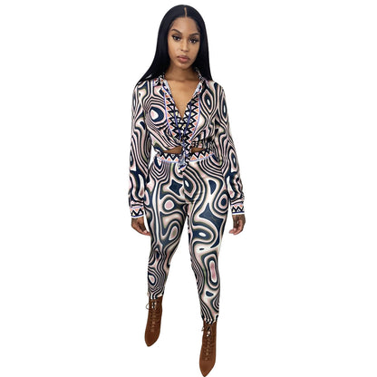 Women's Tight Casual Two-piece Suit