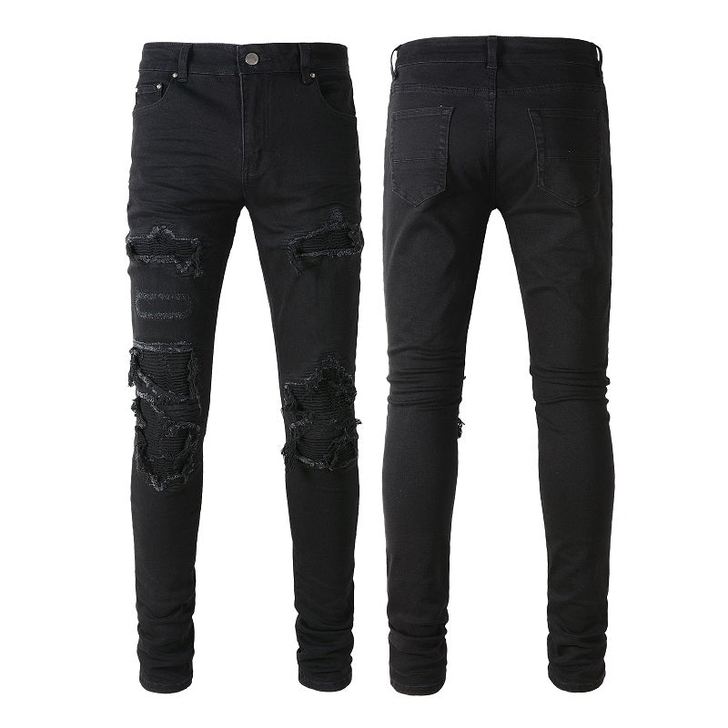 Men's jeans black hole