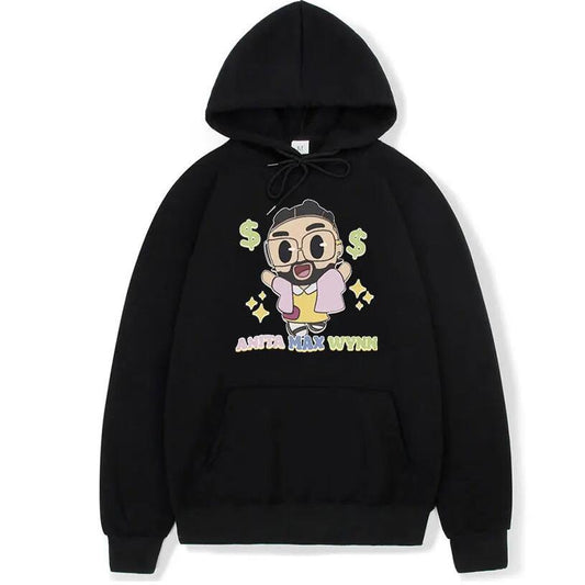 European And American Cartoon Character Digital Printing Hooded Sweatshirt