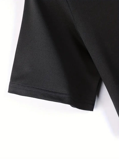 Cigarette Lighter Black Cotton Short Sleeve