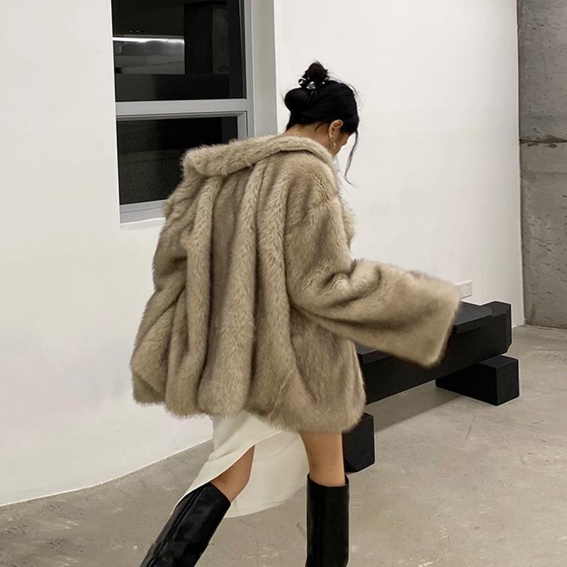 Women's Mid-length Fox Fur Coat Temperament