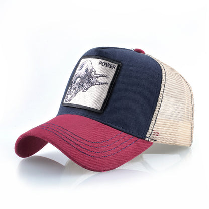 Embroidered Animal Hip Hop Mesh Baseball Cap