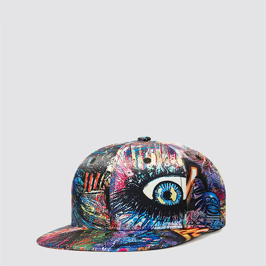 Spring And Summer New Abstract Graffiti Three-dimensional Pattern Printing Baseball Cap