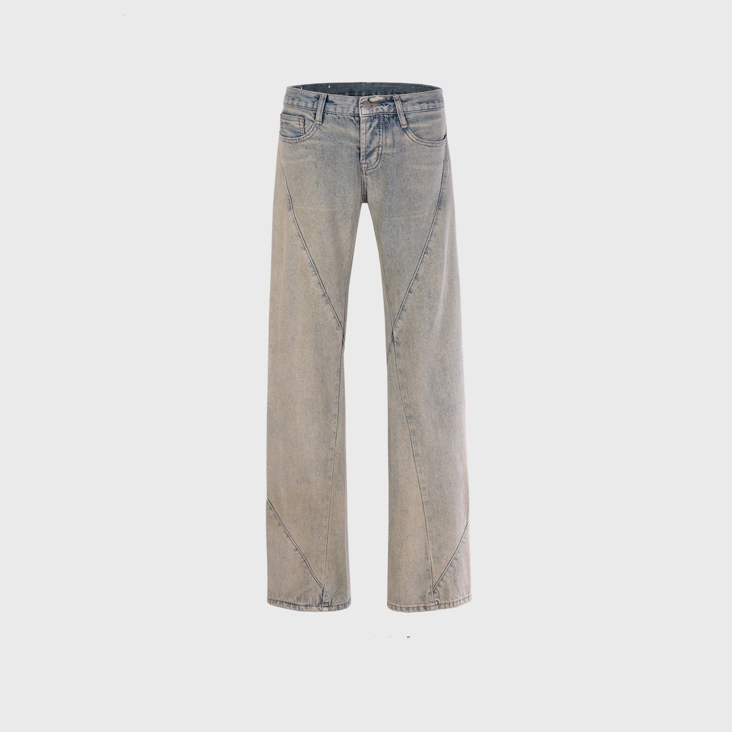 Washed Distressed Ripped Men's And Women's Spiral Jeans