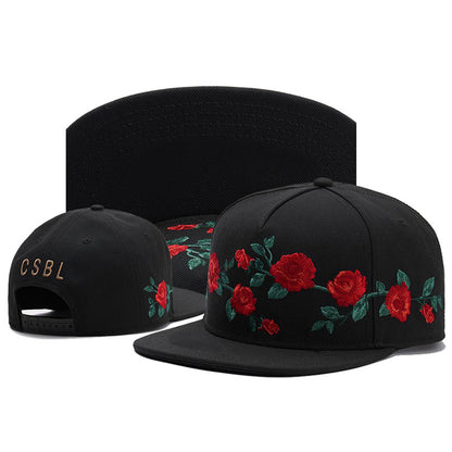 Pure Cotton Embroidery Hip-hop Cap Male