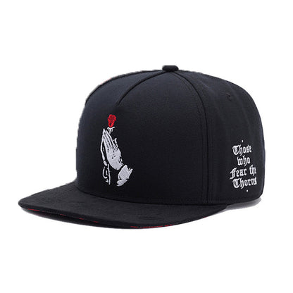 Pure Cotton Embroidery Hip-hop Cap Male