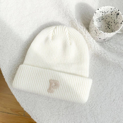 Men And Women Autumn And Winter Korean Style All-matching Couple Trendy Brand Thermal Head Cover Beanie Hat