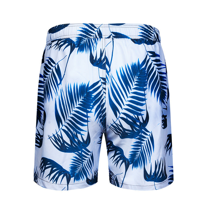 Men's Quick-drying Beach Pants Four-point Swimming Trunks Oversized Casual Shorts Beach Pants