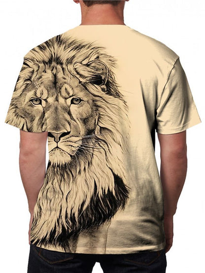 Round Neck Short Sleeve Men's T-shirt