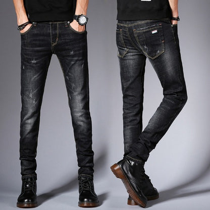 Jeans Slim Fit Plus Velvet Thickened Business Stretch