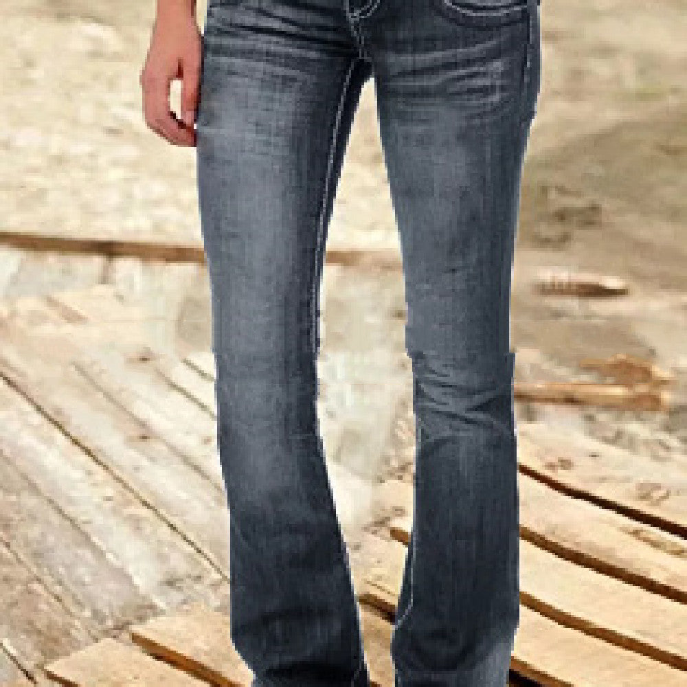 Women's Low Waist Flare Jeans