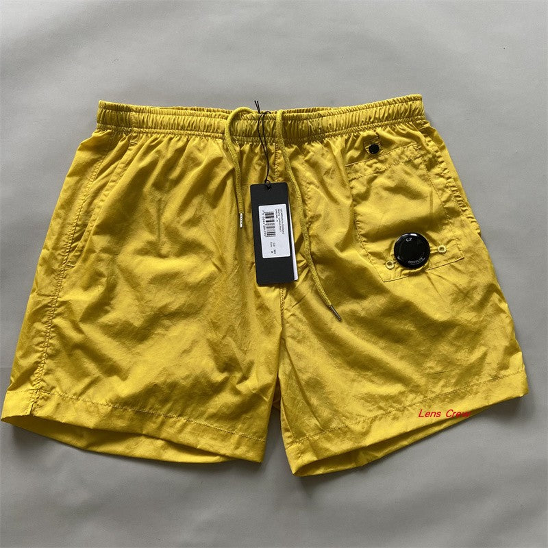 Summer Men's Youth Leisure Sports Loose Beach Pants Nylon Shorts