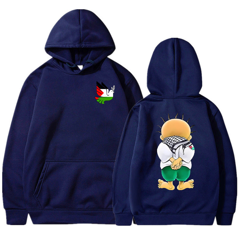 Peace Dove Hoodies Men Fashion Graphic Printed Sweatshir