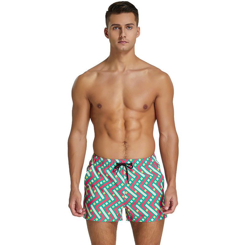 Summer Men's Beach Fashion Colorful Casual Shorts