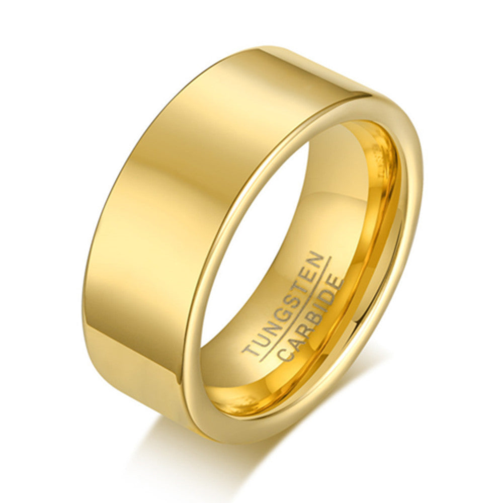 Simple And Smooth Male Tungsten Steel Ring