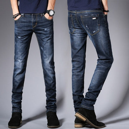 Jeans Slim Fit Plus Velvet Thickened Business Stretch