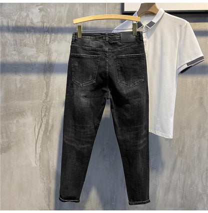 Jeans Korean Slim Pants Trend Retro Casual