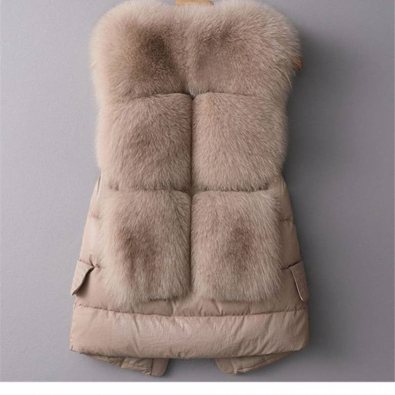 Wool-like Vest Waistcoat Short Down Jacket