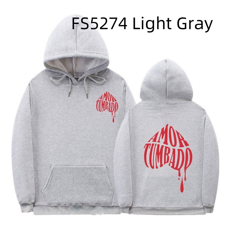 Men's And Women's European Code Plus Size Brushed Hoody