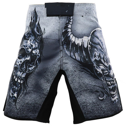 Fight Sports Skull Short Pants Male