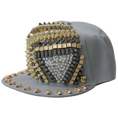 European And American Harajuku Style Handmade Nail Plastic Rivet Baseball Cap