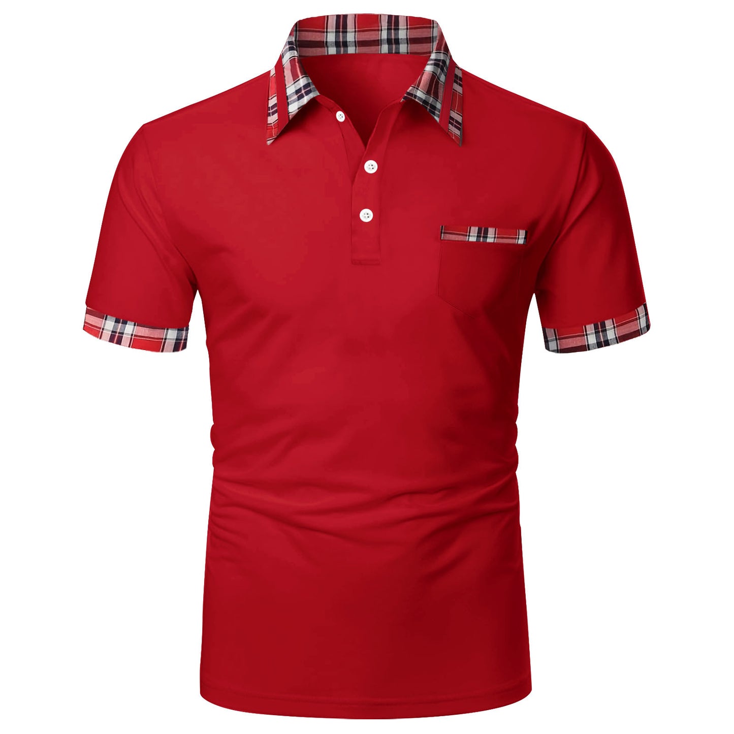 New Style Men's Polo Shirt Short Sleeve Mixed Salad