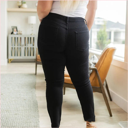 High Grinding Elastic Plus Size Women's Jeans