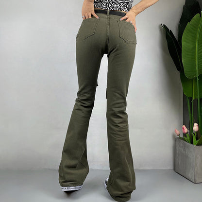 High Street Fried Street Straight Pants Cargo Pants Jeans